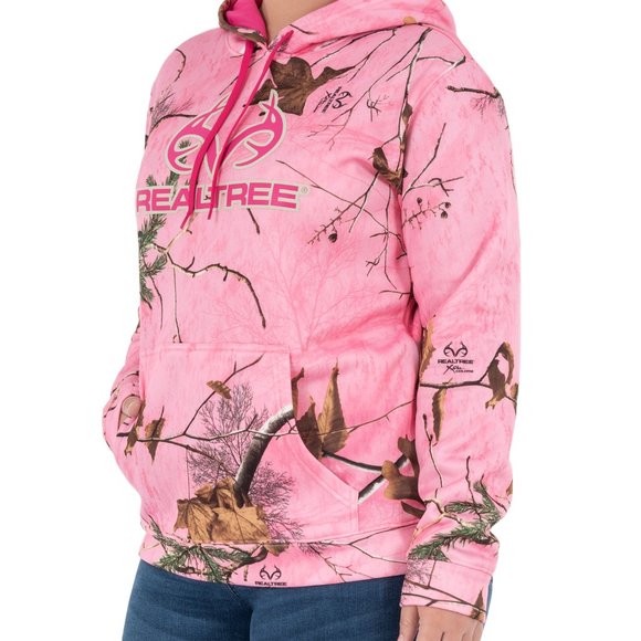 Realtree Performance Pullover Fleece Camo Pink - Picture 4 of 12